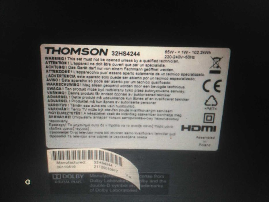 Телевізор Thomson 32HS4244
