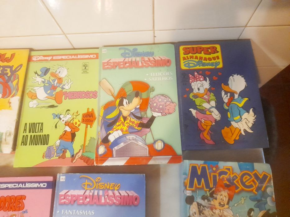 Conjunto de 15 Livros Banda Desenhada Disney Antigos