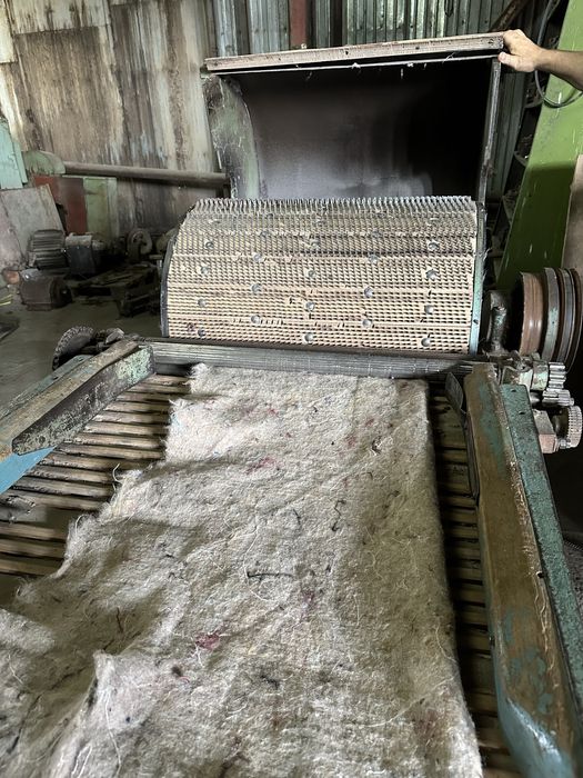 Агрегат для підготовки та переробки сировини, неткані матеріали