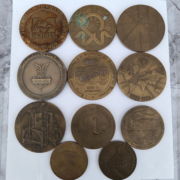Medalhas várias de 1965 a 1973.