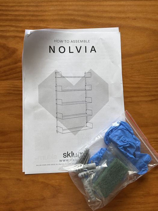 Estante de parede Sklum Nolvia