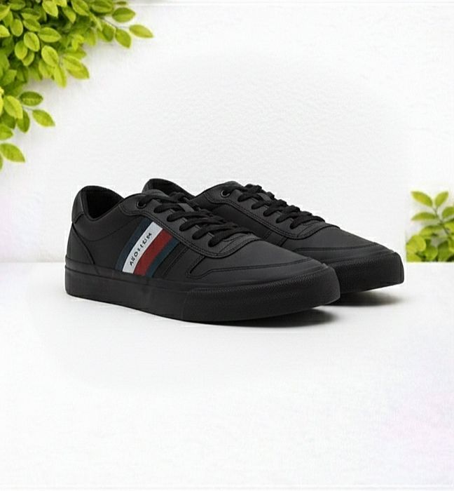 Skórzane Sneakersy Tommy Hilfiger | Core Corporate Stripes Vulc |