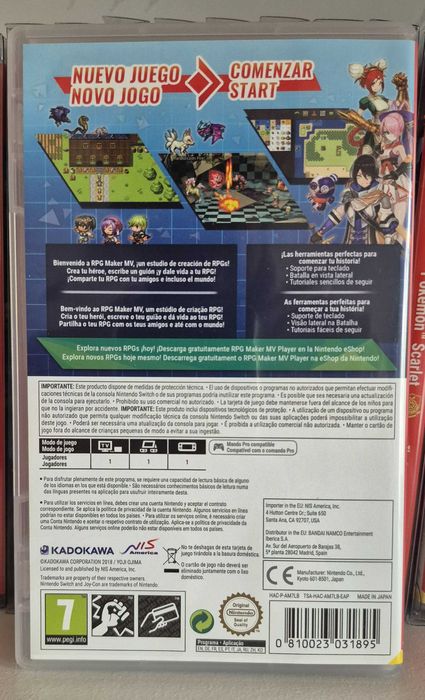 RPG Maker MV para Nintendo Switch