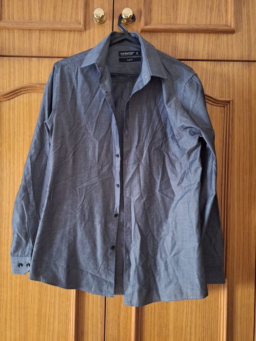 Camisa Manga Comprida Cinzenta T: 38 Primark