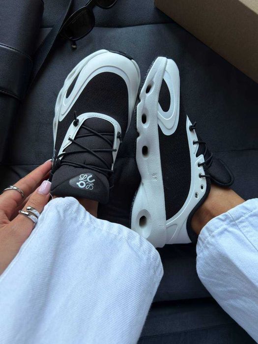 Кросівки On Cloudsolo x Loewe White/Black кеди чорні білі