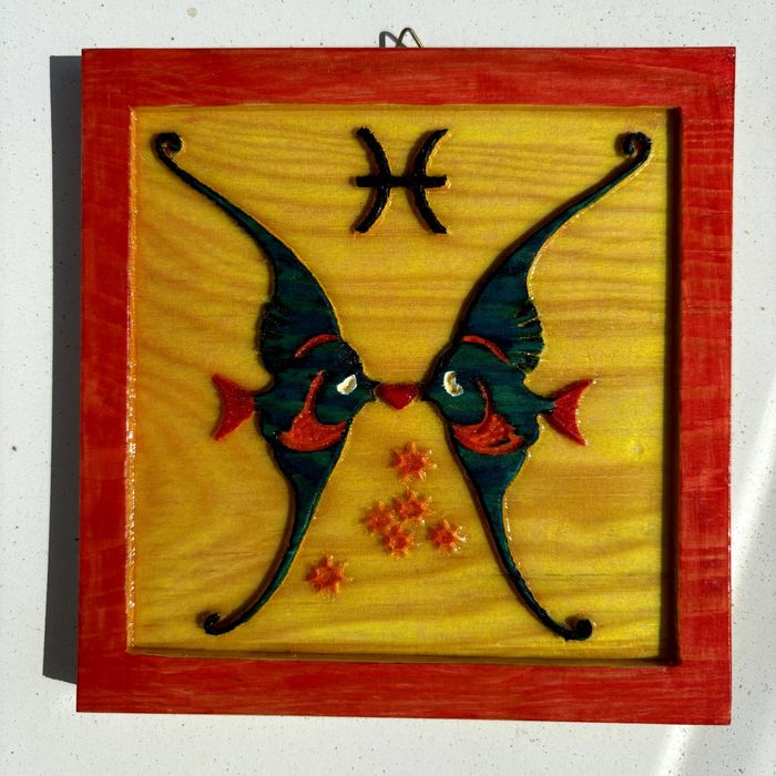 Pintura em madeira feita à mão - Vários Signos