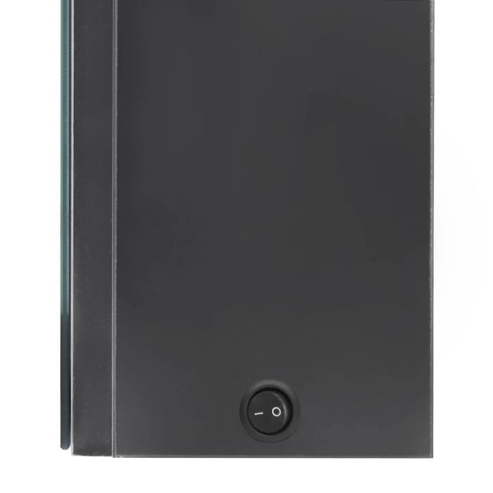 Vidaxl Szafka Łazienkowa Z Lustrem I Led, Szara, 50X13X70 Cm