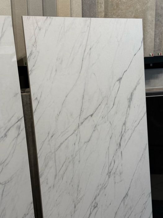 Płytki 59,8 x 119,8 cm Gres Elite White Poler lub Mat szkl rekt Marmur