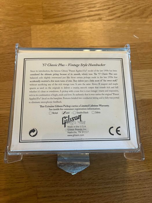 Zestaw dwóch przetworników Gibson Humbucker 57 CLASSIC i CLASSIC PLUS