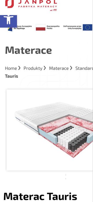 Materac Tauris 90x200x20