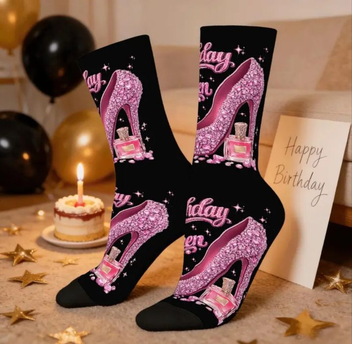Nowe Skarpetki Birthday Quen Prezent urodziny