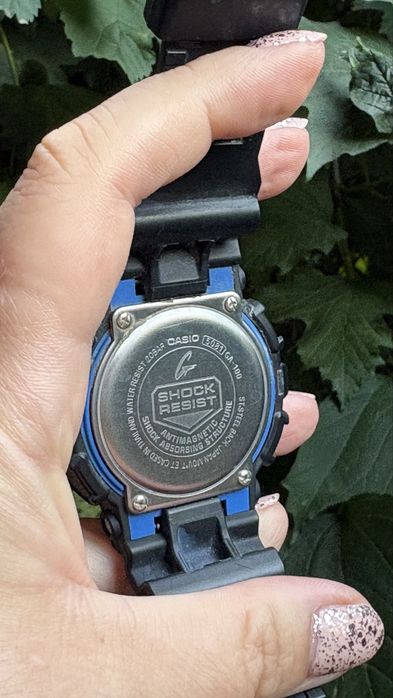 Годинник Casio G-Shock GA-100-1A2ER (Чорно-синій)