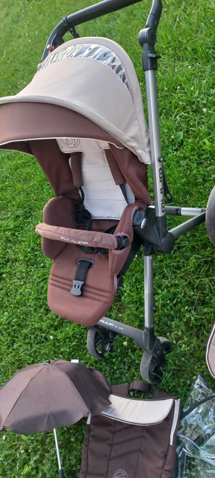 Wozek 3in1 Jane Muum, gondola Micro, fotelik samochodowy Koos brązowy