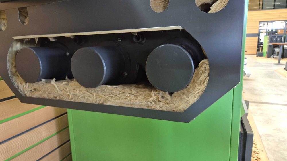 Piec na Trociny Zrębki Płytę MDF HDF Wióra Pellet Heizomat 100kw