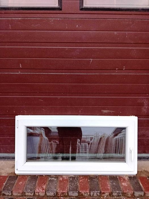 Okna jednoskrzydłowe jak nowe GEALAN 130x61 pcv poziome DOWÓZ KRAJ