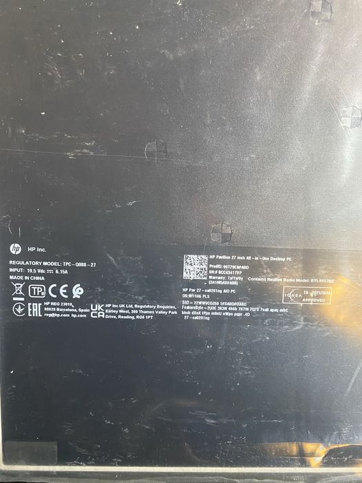 компʼютер новий HP Pavilion All-in-One 27