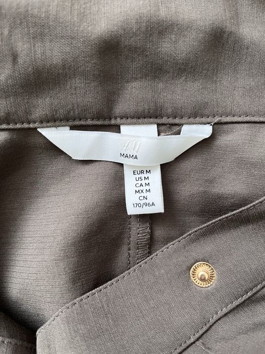 Koszula z wiskozy khaki H&M mama M