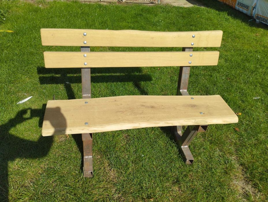 Ławka ogrodowa dębowa