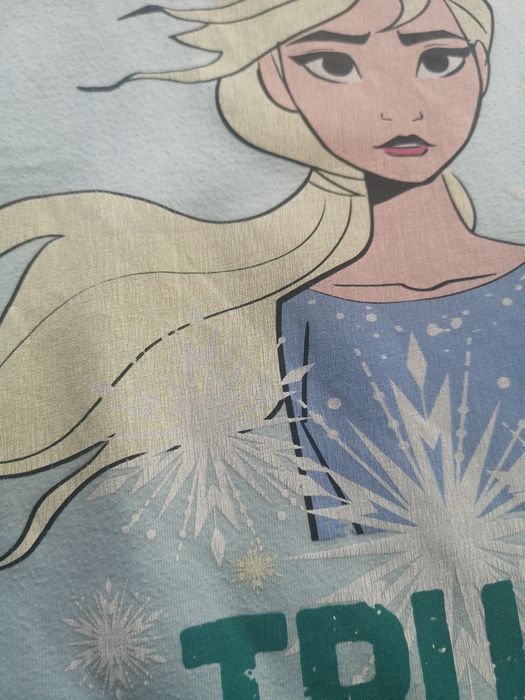 Piżamy letnie dziewczęce kraina lodu Elsa snoopy 134-140