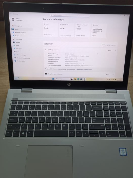 Laptop HP ProBook 650 G5 FHD | i5-8350U 16GB 256GB SSD + 500GB SSD | Windows 11