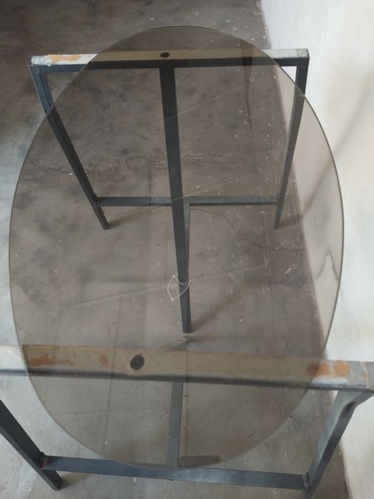 Tampo de vidro oval casa quarto apartamento vivenda escritório gabinet