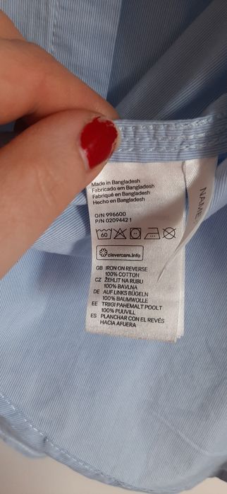Koszula niebieska 152 z H&M