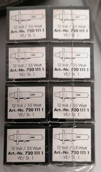 Lampadas 12v , 55w,  mod 720 111/112/114,  o lote todo por 20€
