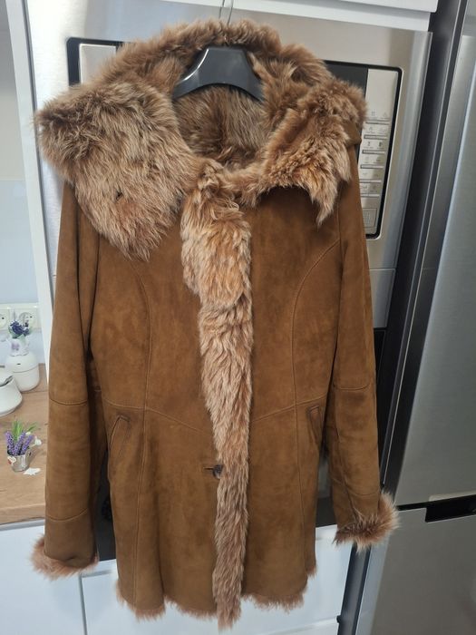 Kożuch skórzany damski rozmiar M/L