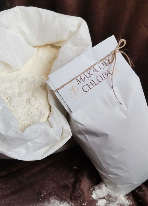 "Mąka od chłopa" pszenna świeżo mielona.