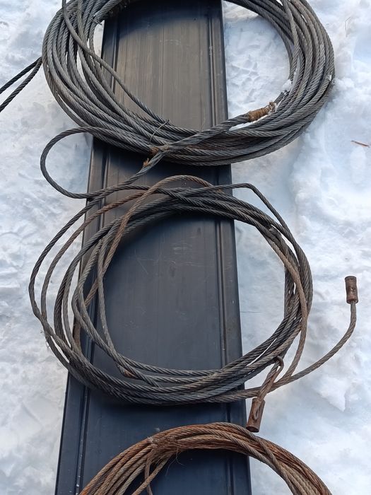 Трос стальной длина 26 метров d-6mm.