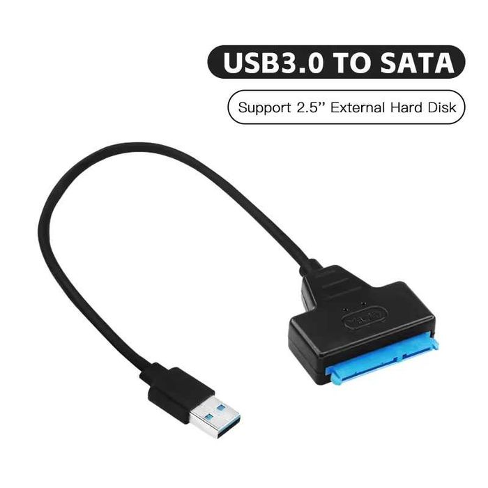 USB 3.0 - Sata кабель адаптер перехідник hdd 2.5/3.5 дюйма та ssd
