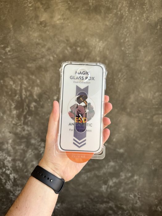 Скло з автоматичною поклейкою (Anti-Static) для IPhone