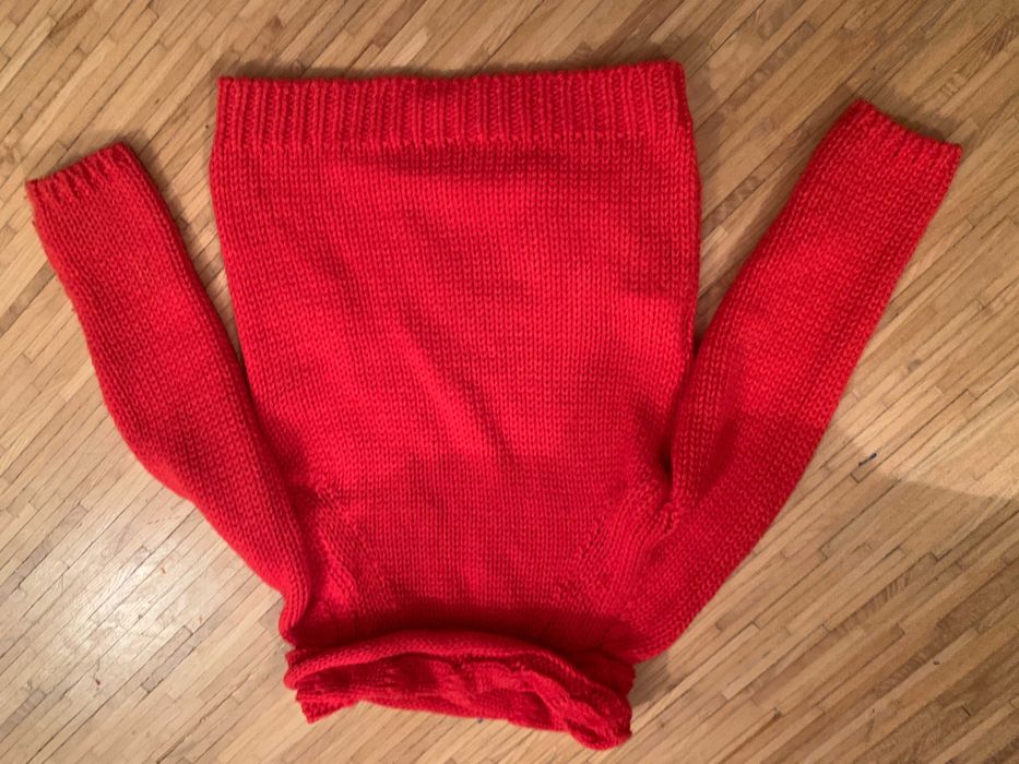 Sweter, HM, H&M, czerwony, 104 cm