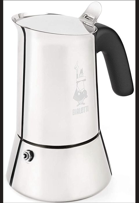 Гейзерна кавоварка Bialetti New Venus Induction на 4 чашки 170 мл срібляста (0007254)