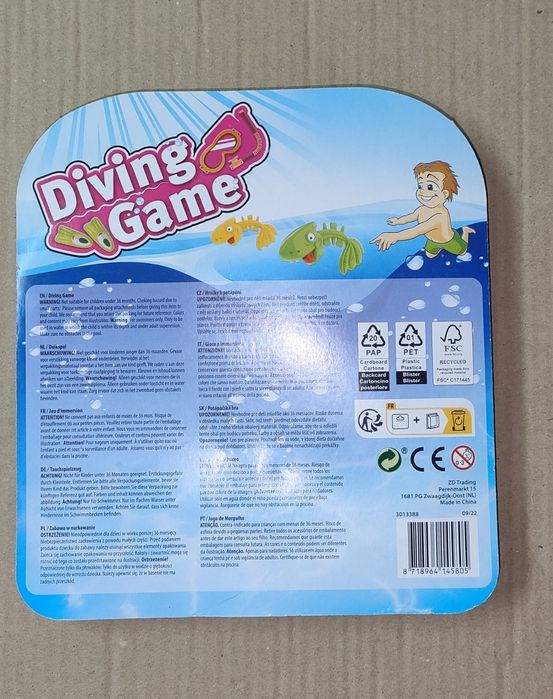 Zabawki do nurkowania Rybki Szkielety 3 sztuki