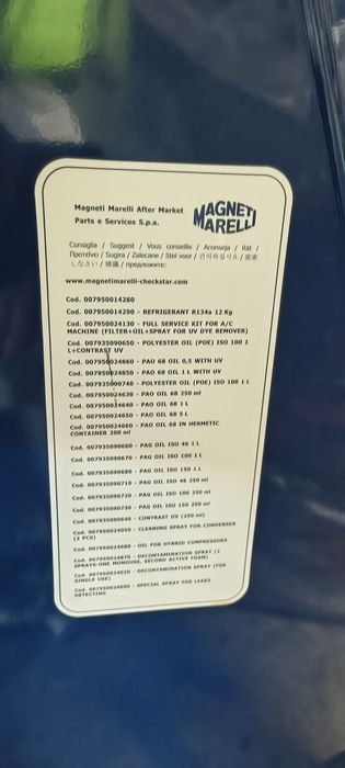 Stacja klimatyzacji Magneti Marelli clima-tech plus