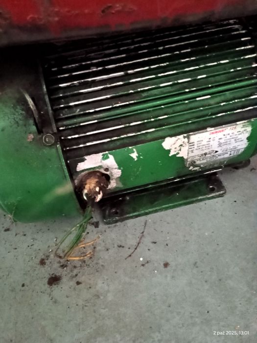 Silnik elektryczny 10km 10hp 7,5kW stan bdb, 35mm wałek dł 88mm
