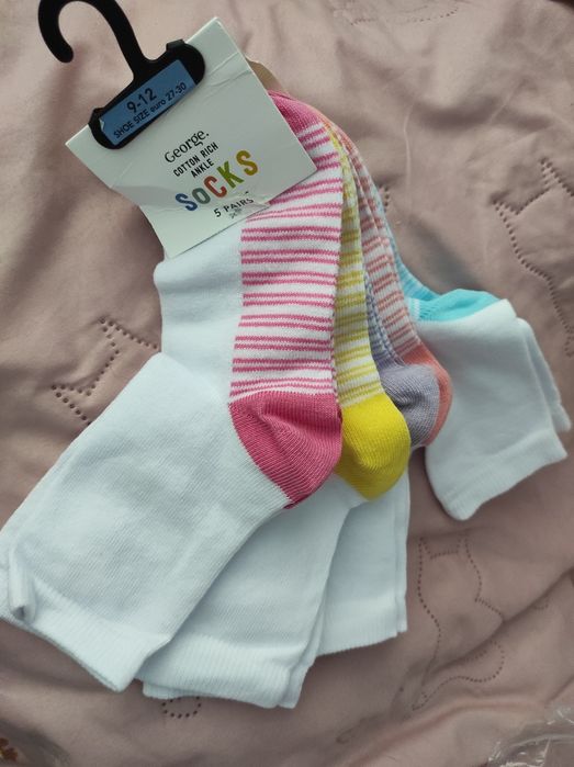 Skarpetki dziewczęce George 5 par 27-30