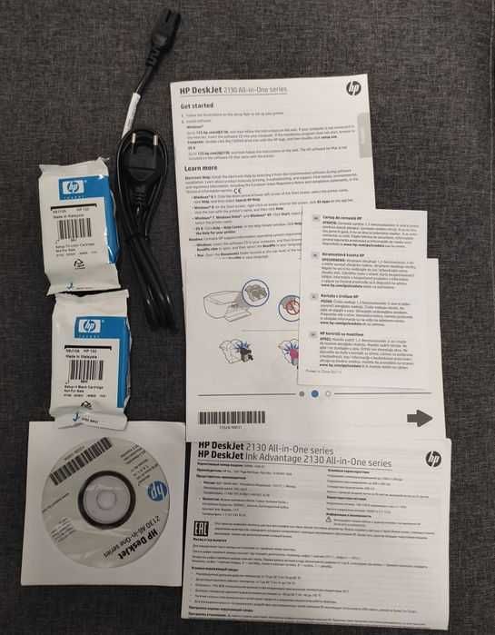 Новый в пленках принтер 3в1 МФУ цветной HP DeskJet 2130