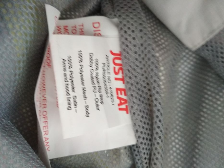 Just Eat wiatrówka lekka kurtka streetwear M