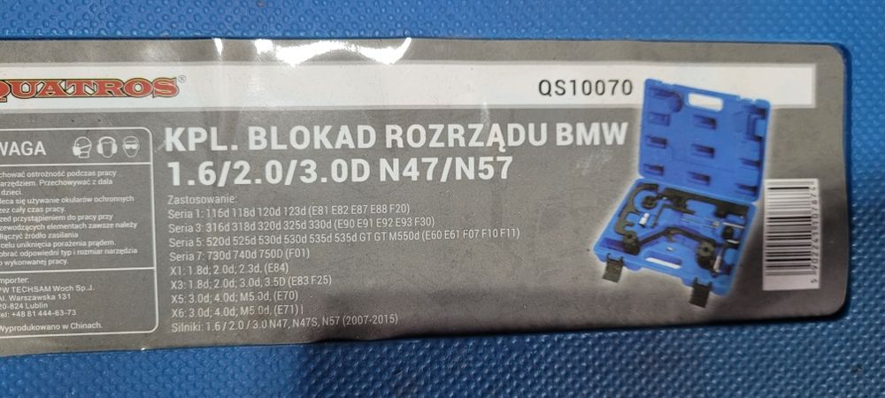 Wyposażenie warsztatu, blokady rozrządu, narzędzia i dużo części