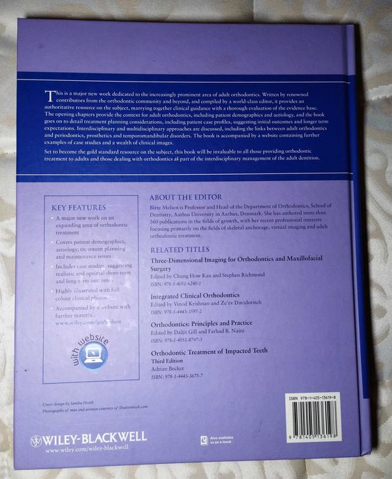 Livro Adult Orthodontics de Birte Melsen - 1ª Edição