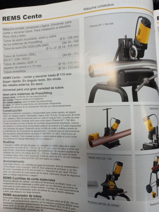 REMS disco de corte CU 845053
Disco de corte 845053 R Cu para freios C