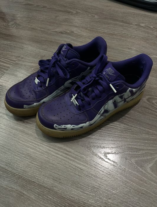 Nike air force 1 skeleton purple 43