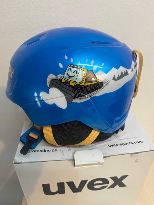Kask narciarski Uvex + gogle Uvex