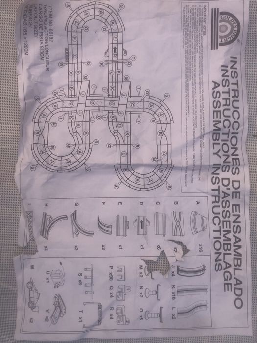 Pista de carrinhos telecomandados