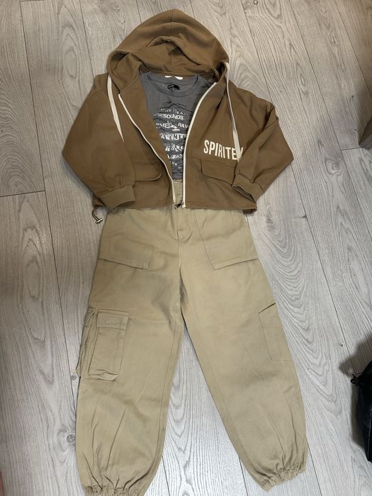 Джинси zara 164 см, зіпка, футболка