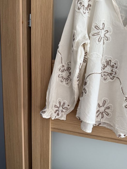 Tunika zara bluzka boho haft