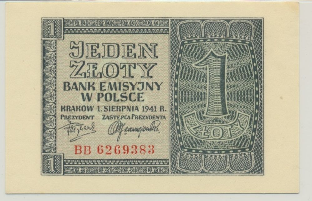 1 złoty 1941 roku