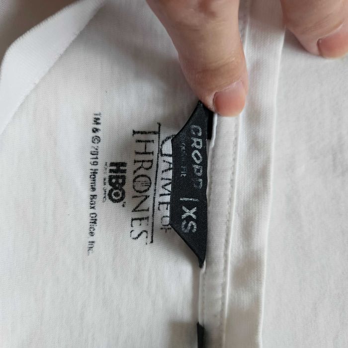 Biały t-shirt CROPP